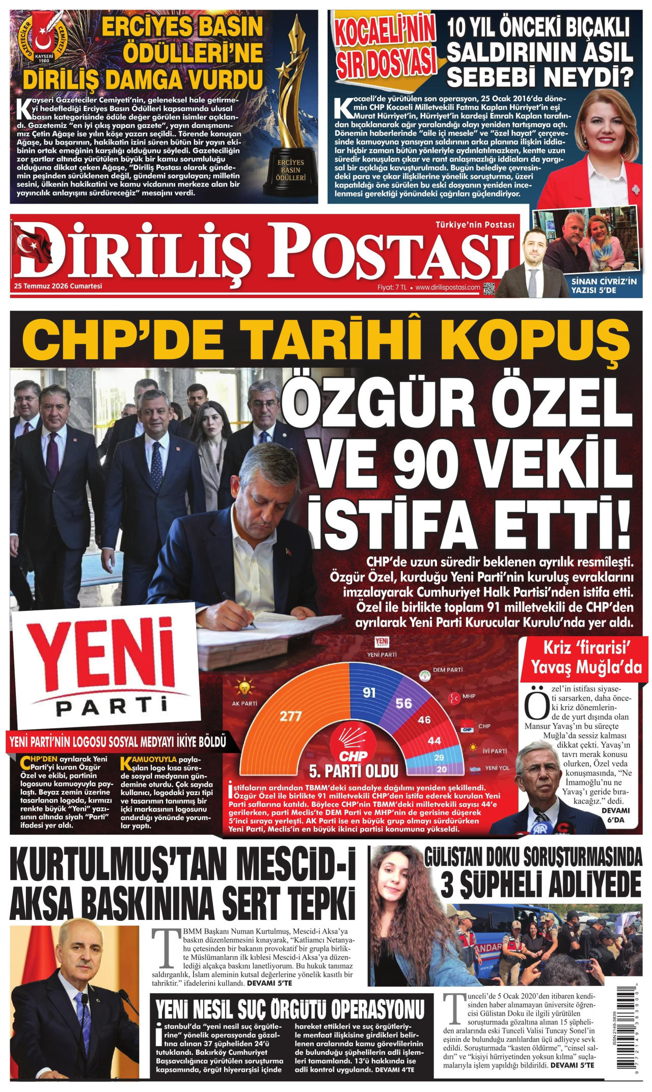 Diriliş Postası Manşet