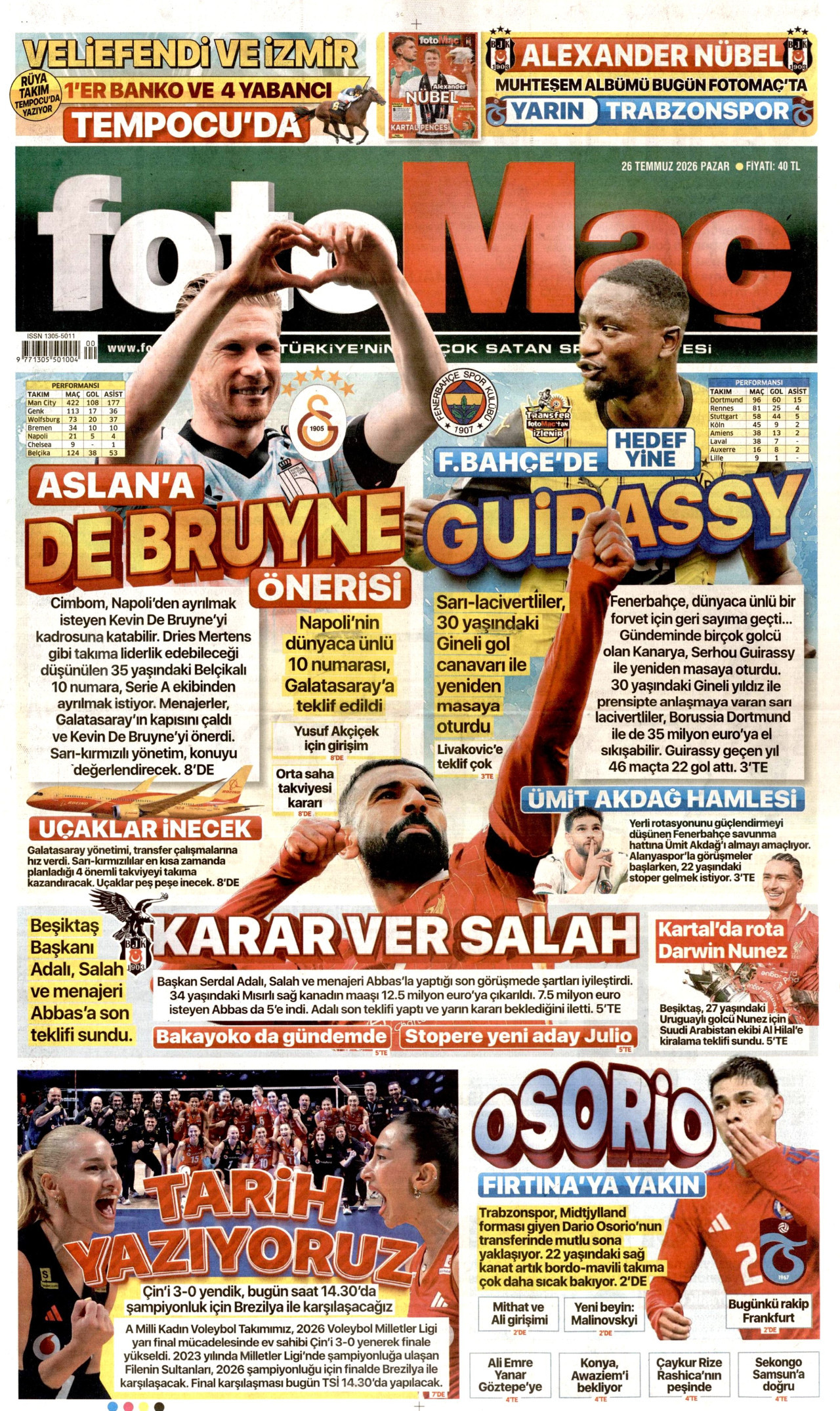 Fotomaç Manşet