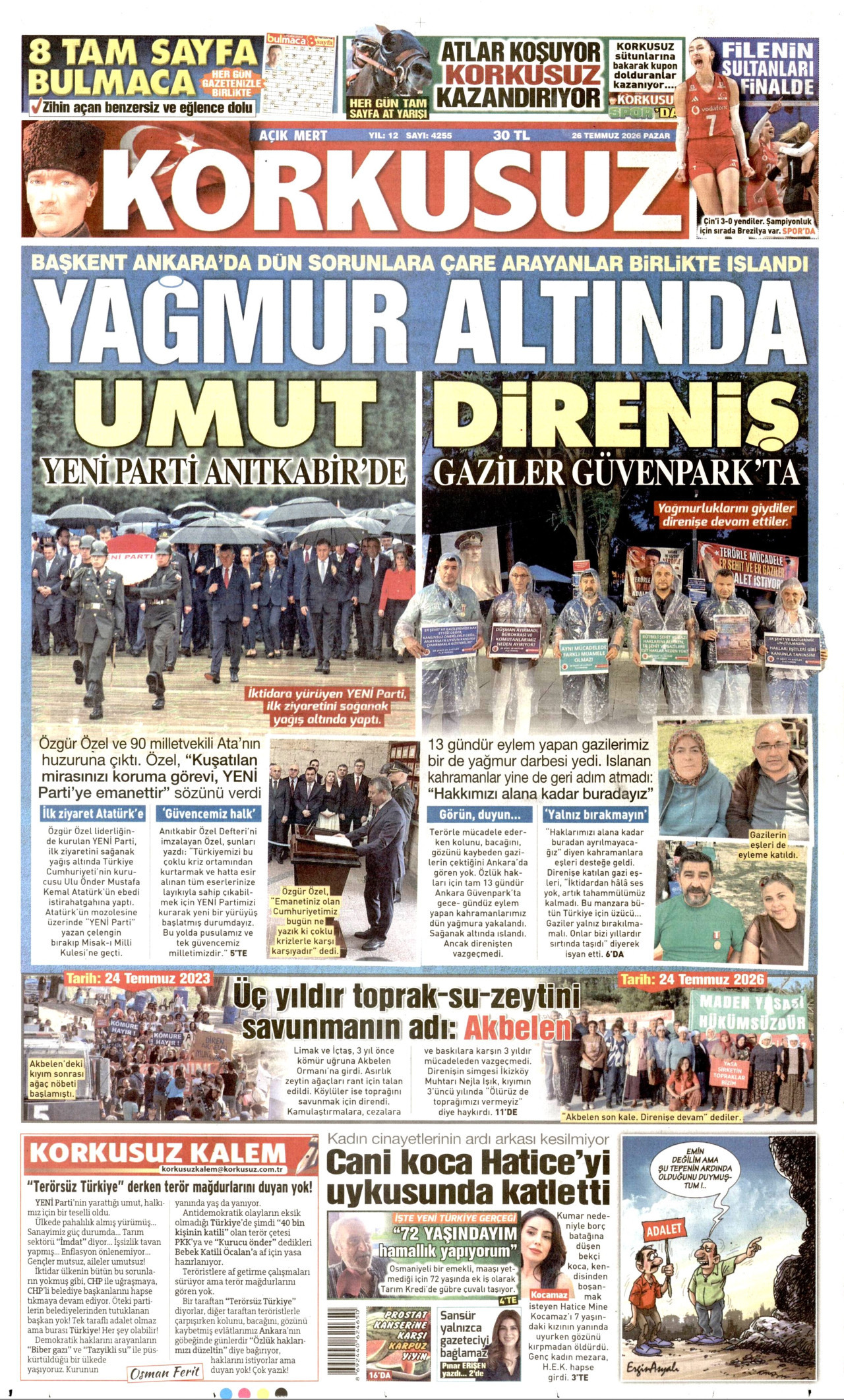 Korkusuz Manşet