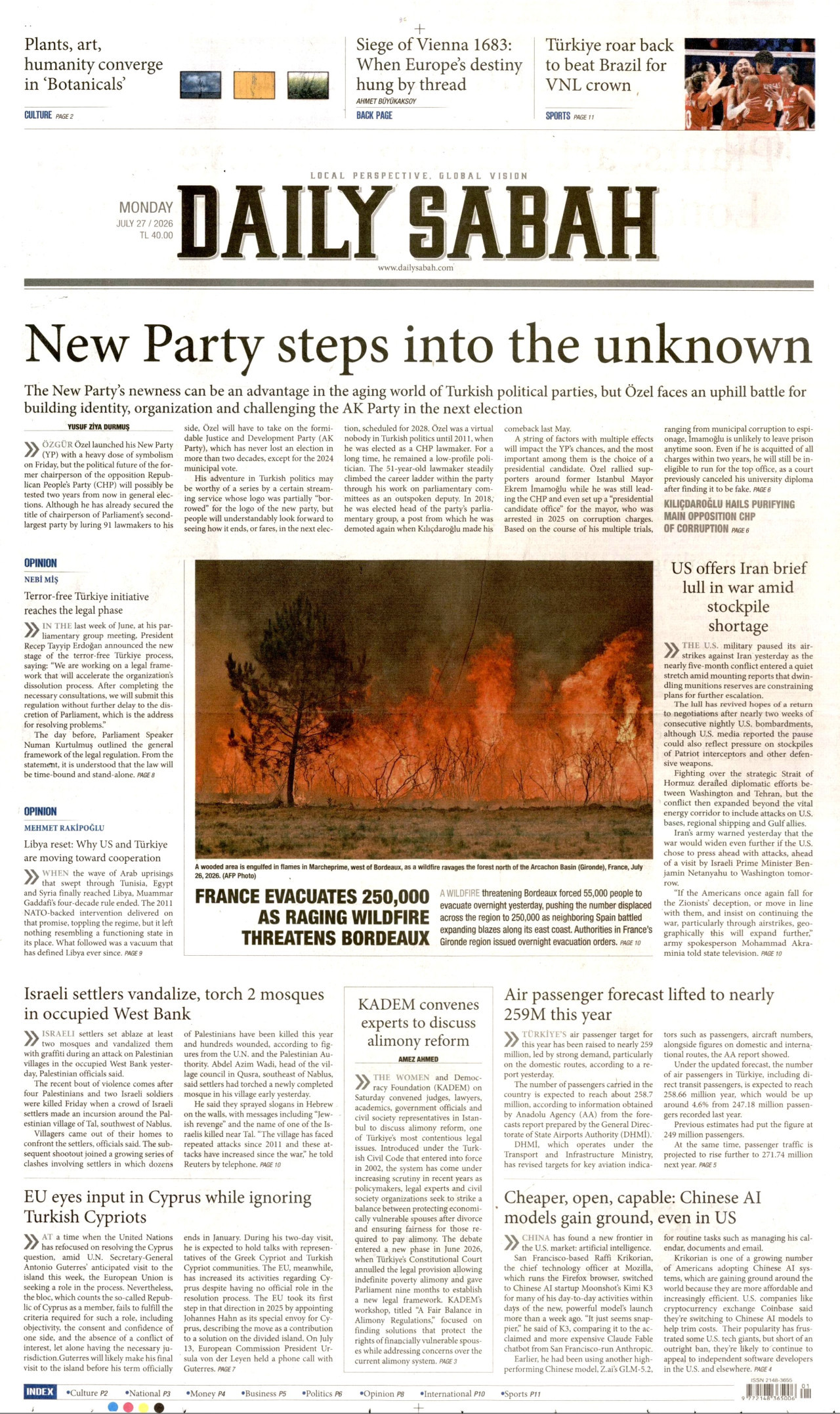 Daily Sabah Manşet
