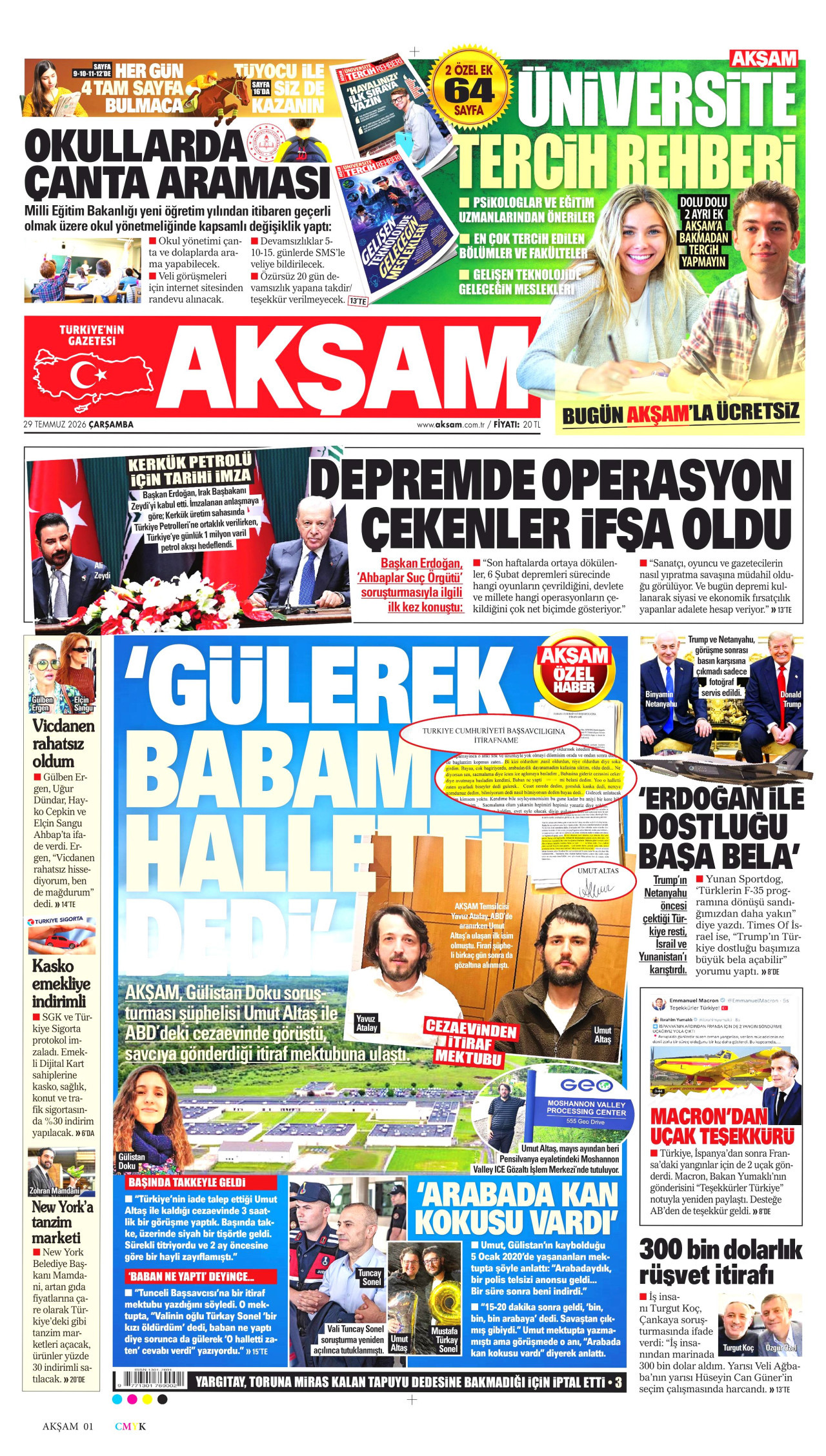 Akşam Manşet