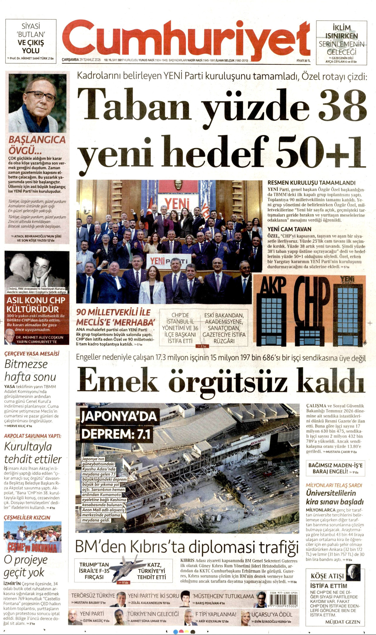 Cumhuriyet Manşet