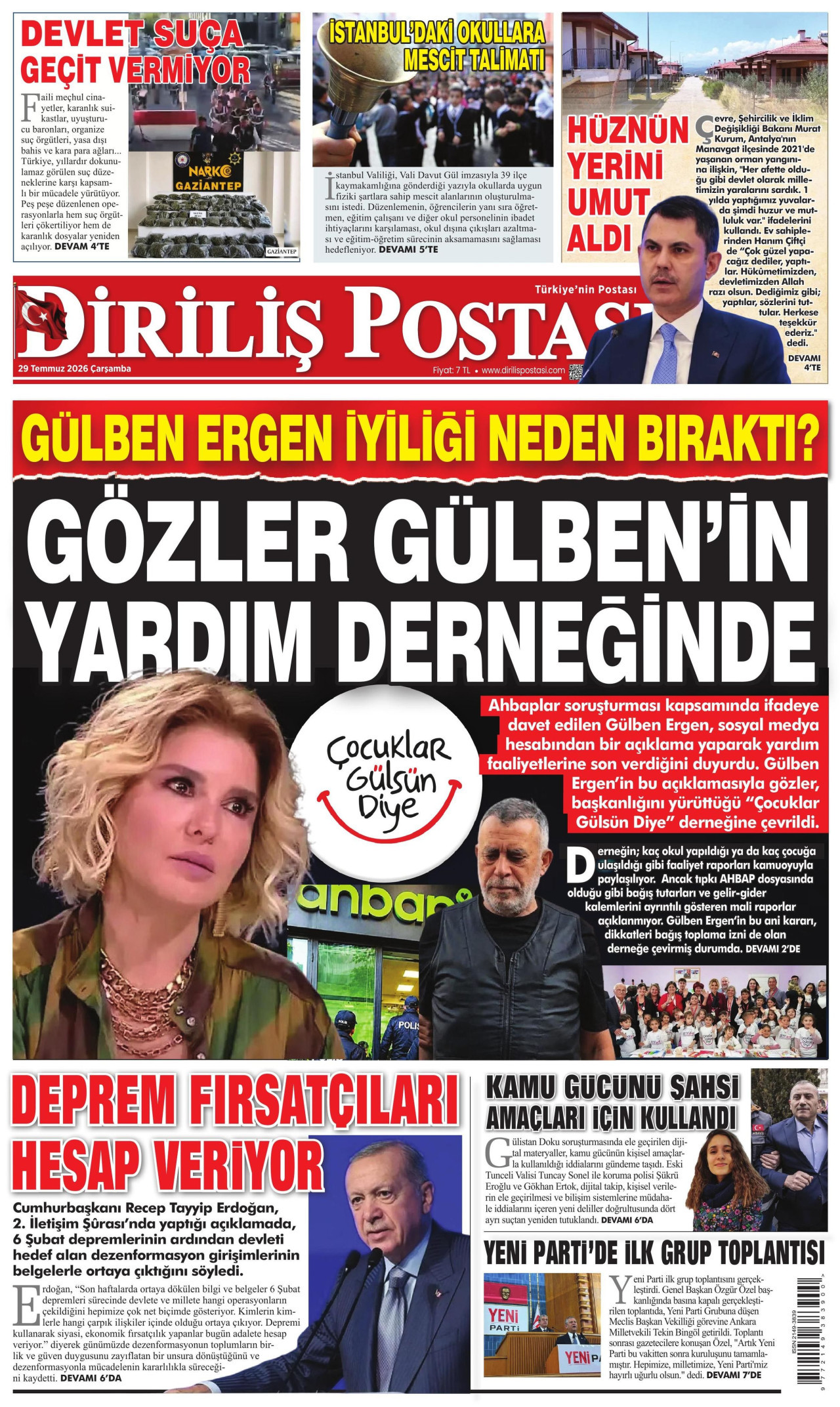 Diriliş Postası Manşet