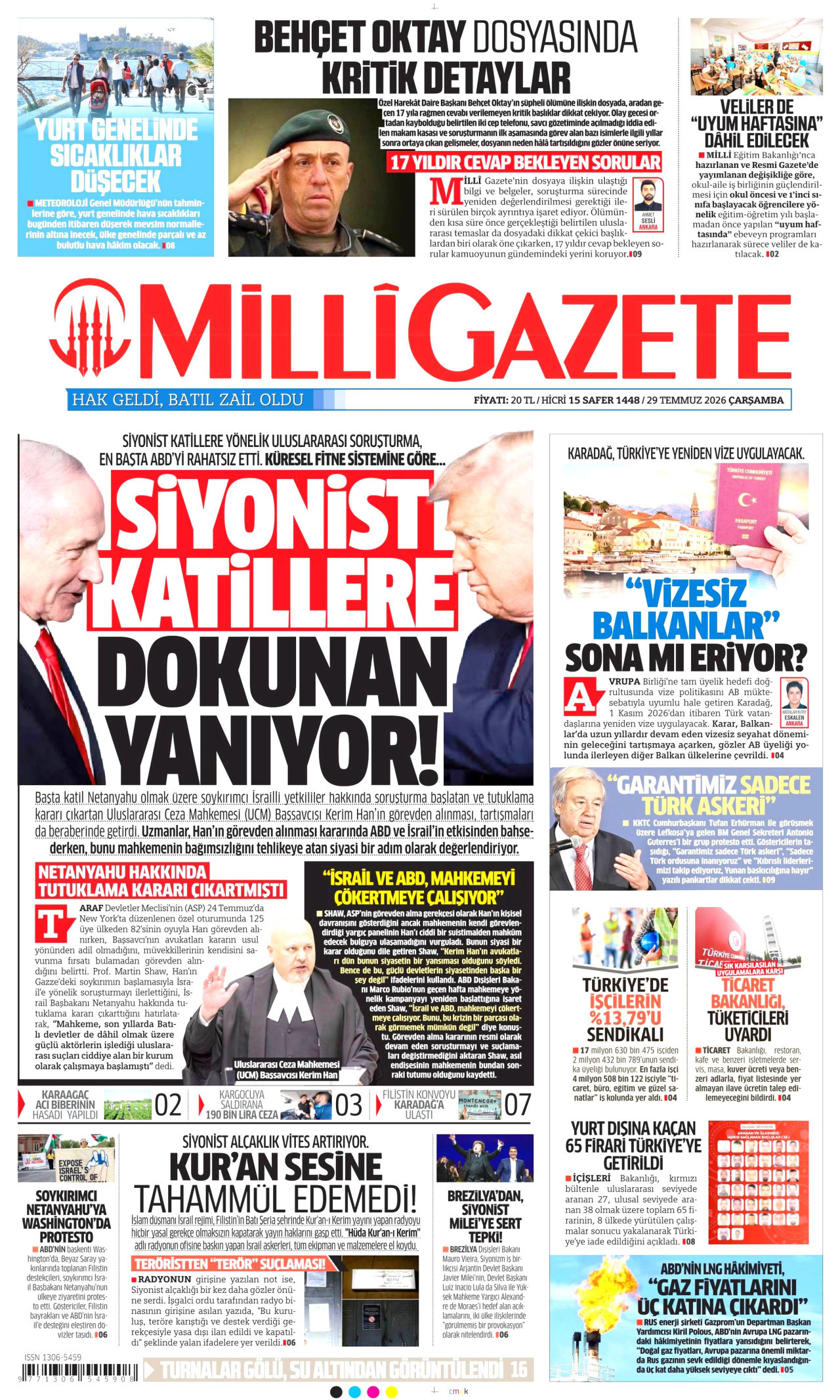 Milli Gazete Manşet