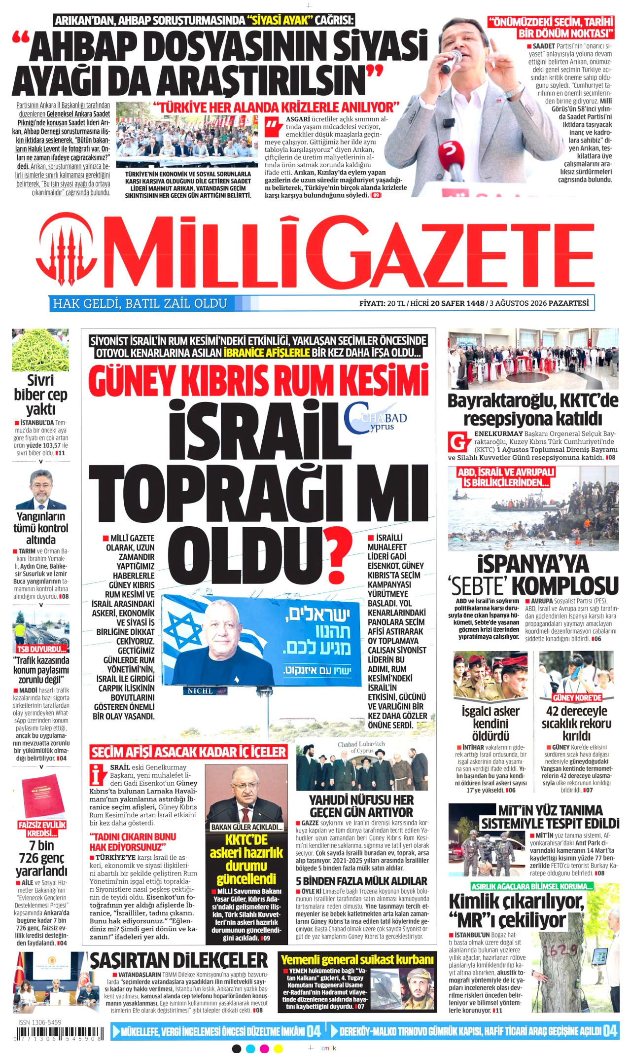 Milli Gazete Manşet