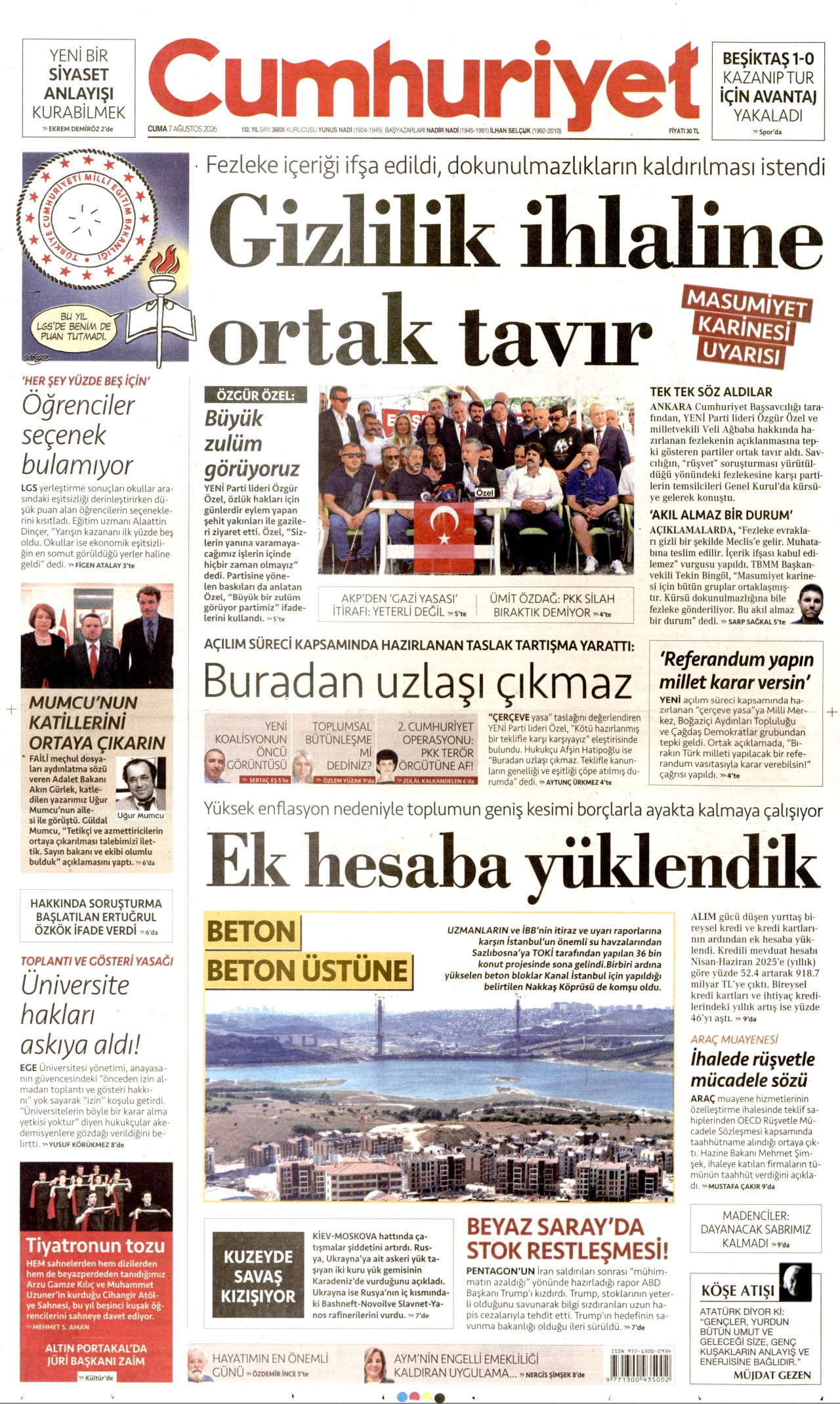 Cumhuriyet Manşet