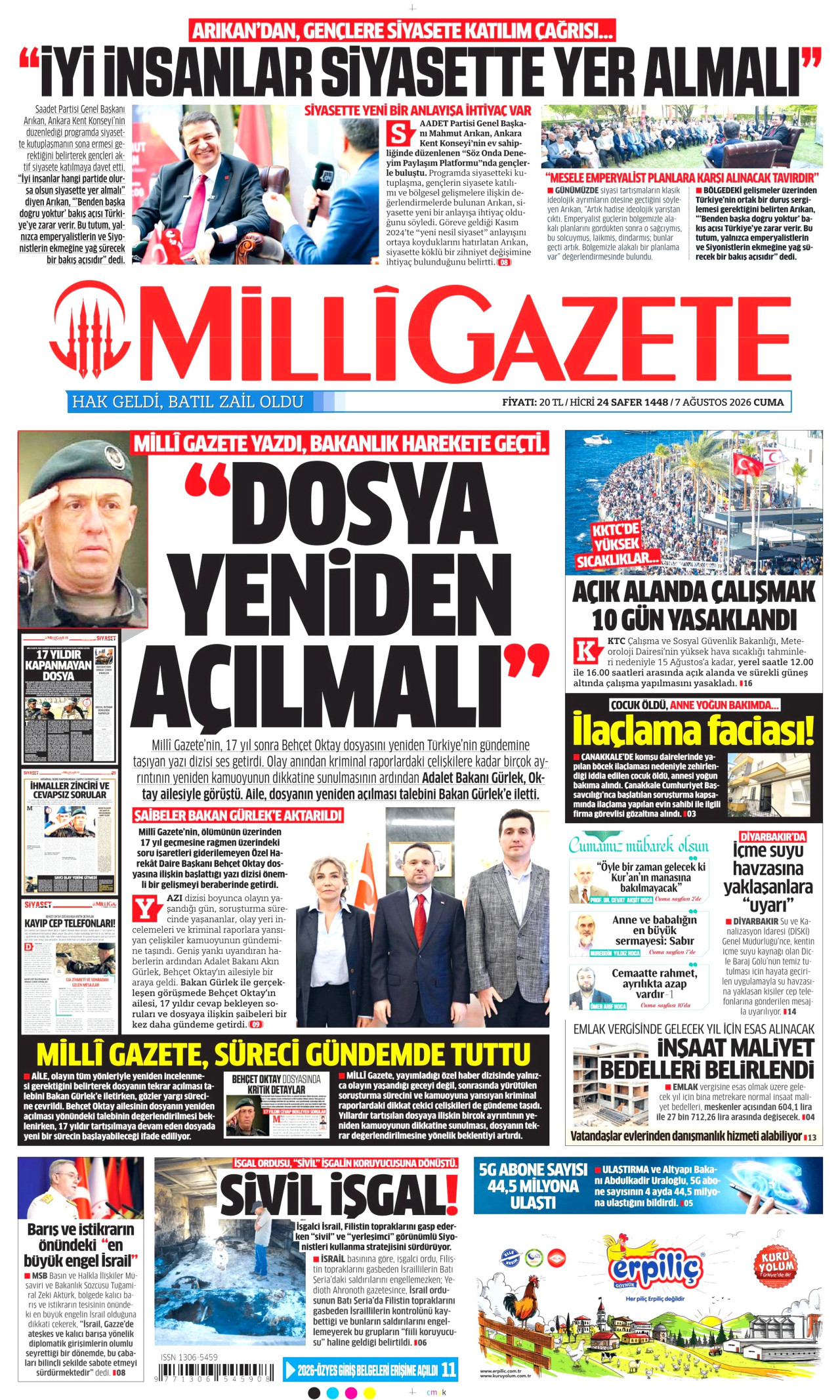 Milli Gazete Manşet