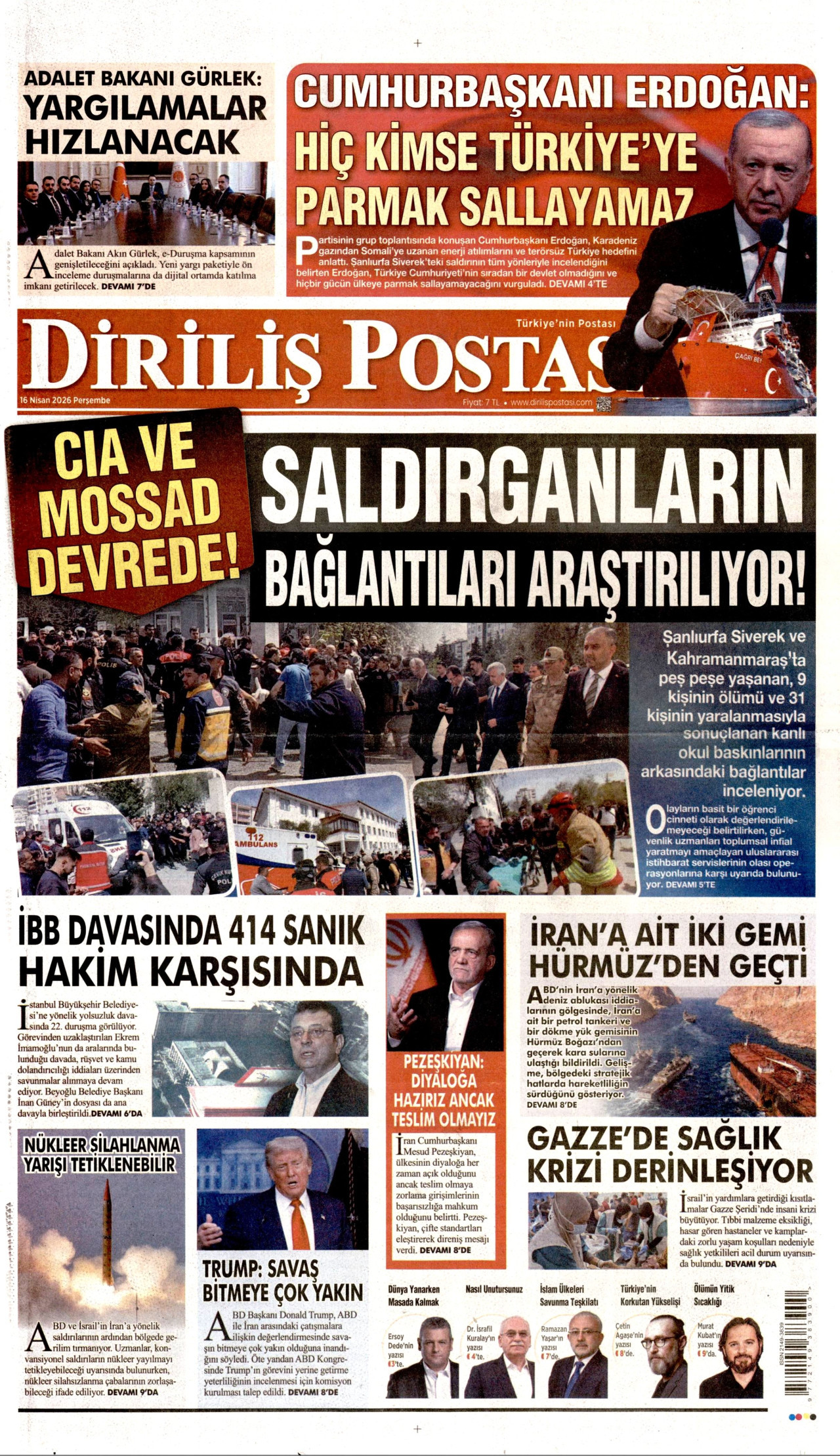 Diriliş Postası Manşet