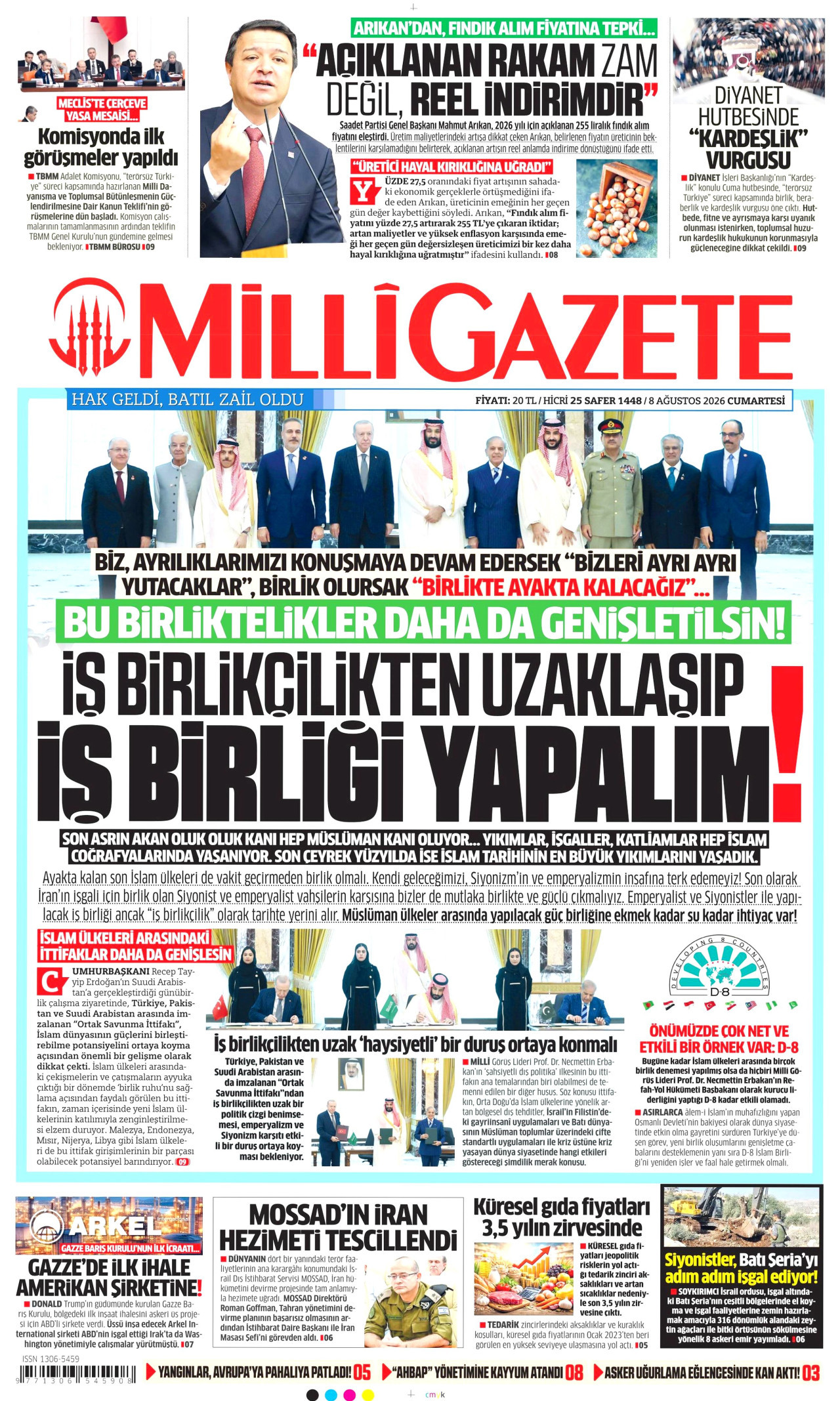 Milli Gazete Manşet