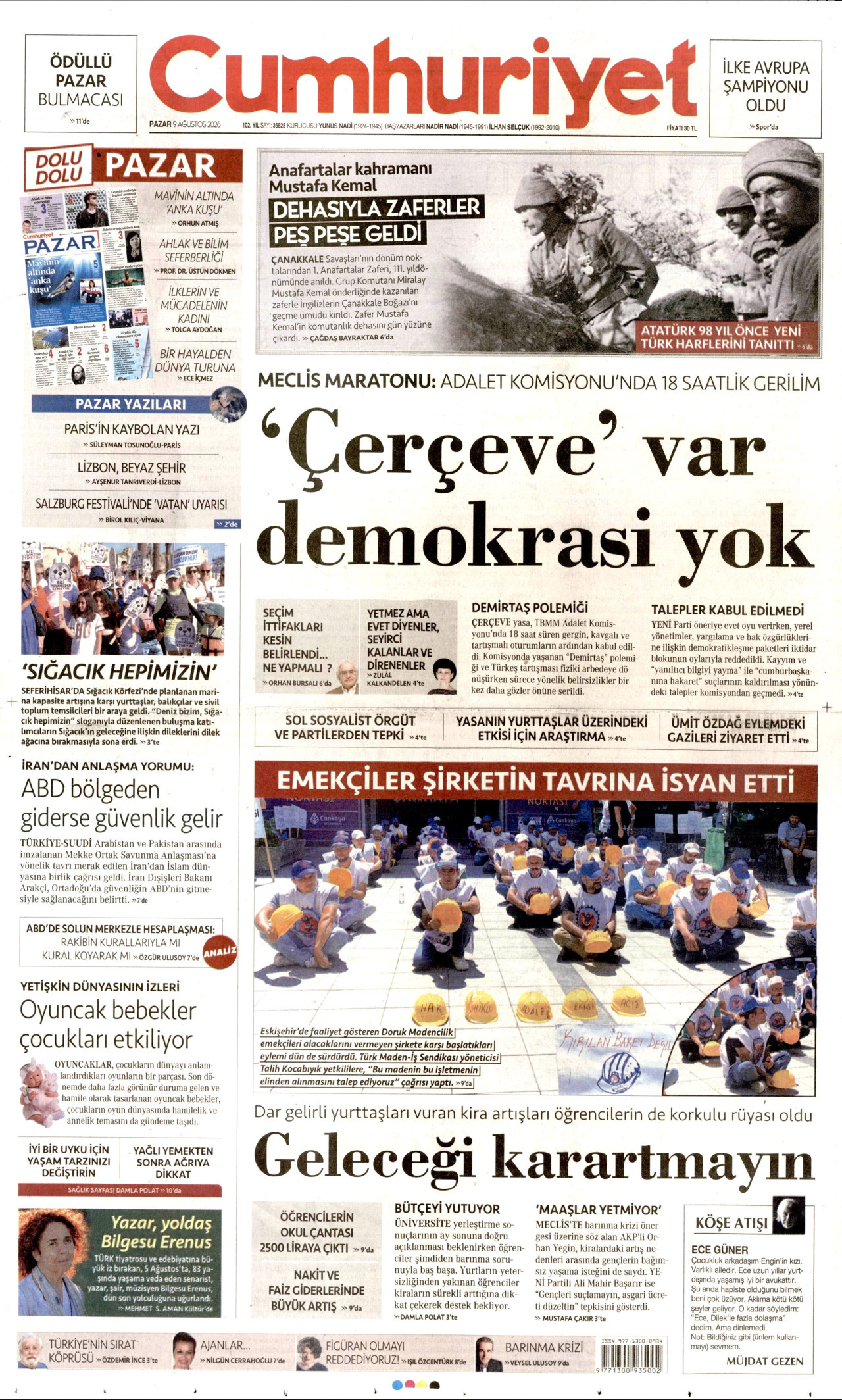 Cumhuriyet Manşet