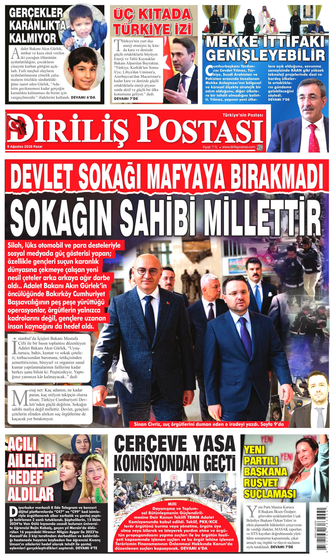 Diriliş Postası Manşet