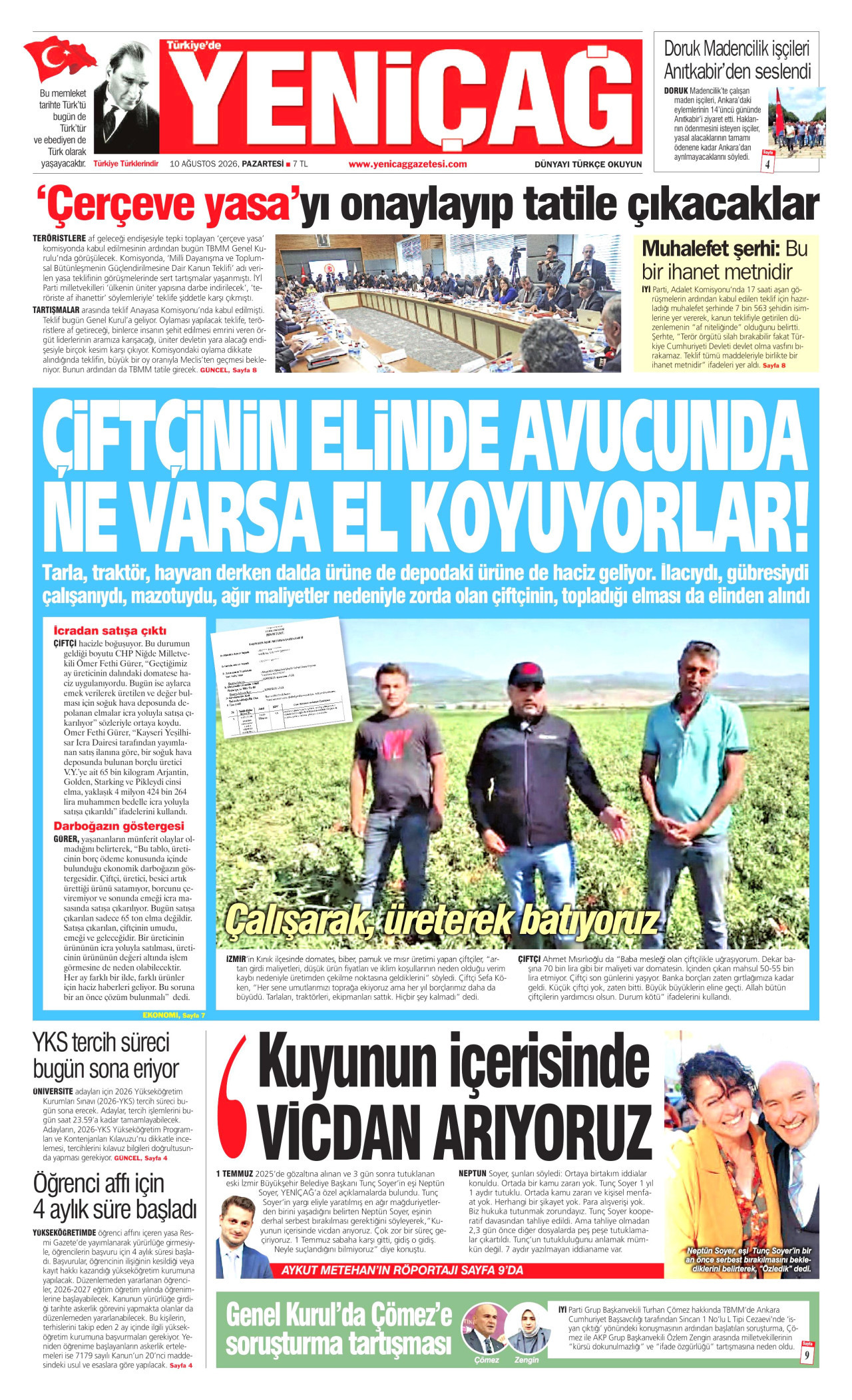 Yeniçağ Manşet