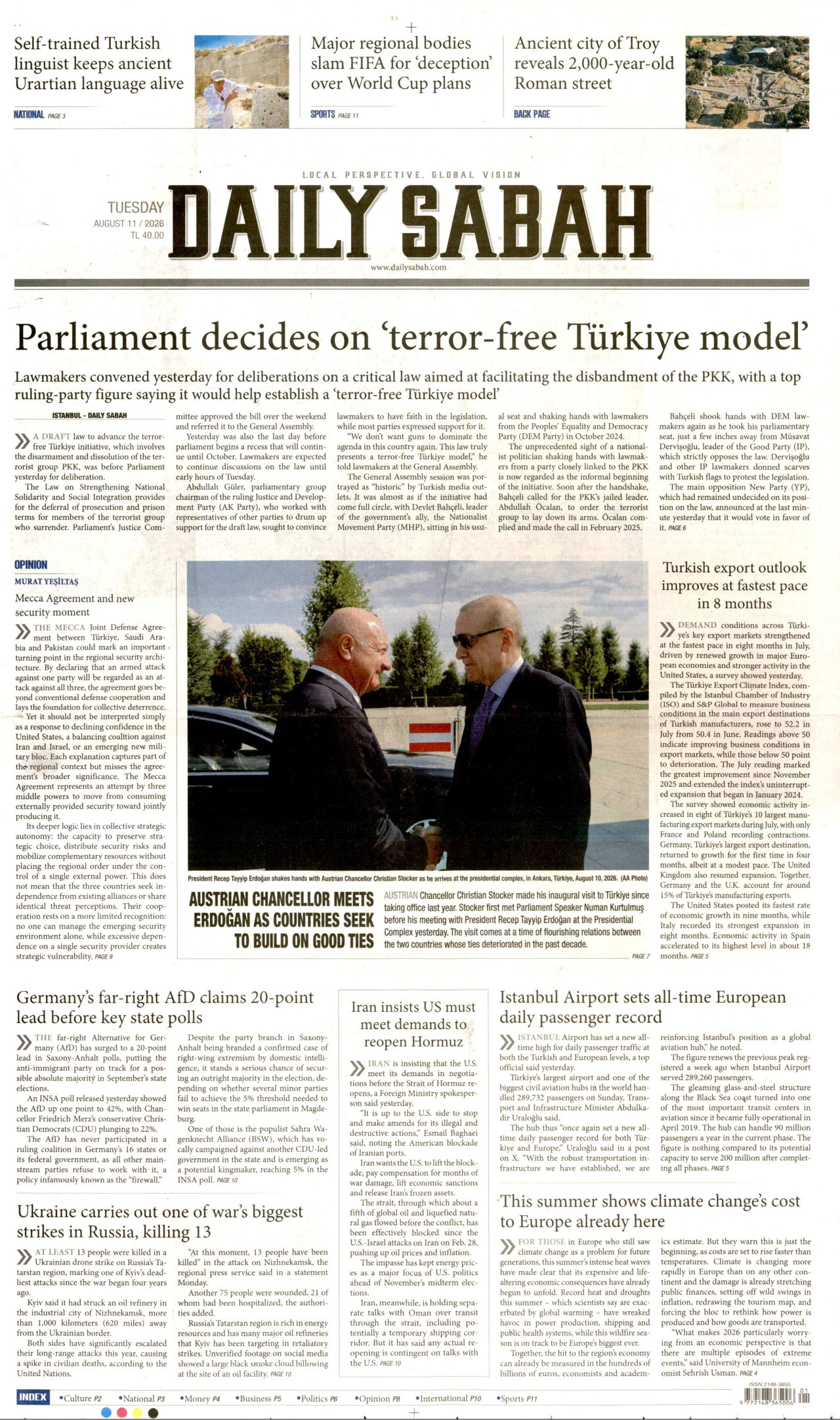 Daily Sabah Manşet