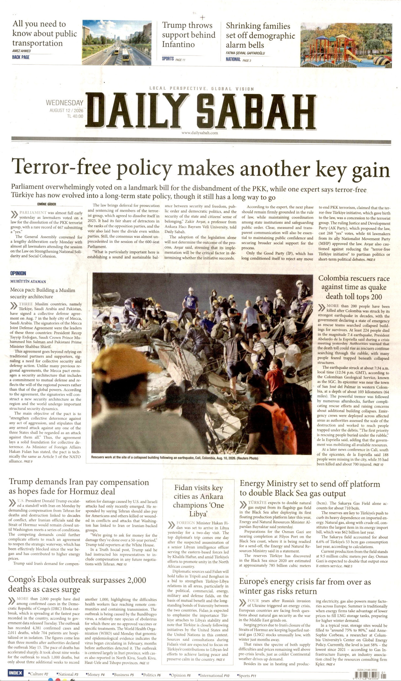 Daily Sabah Manşet