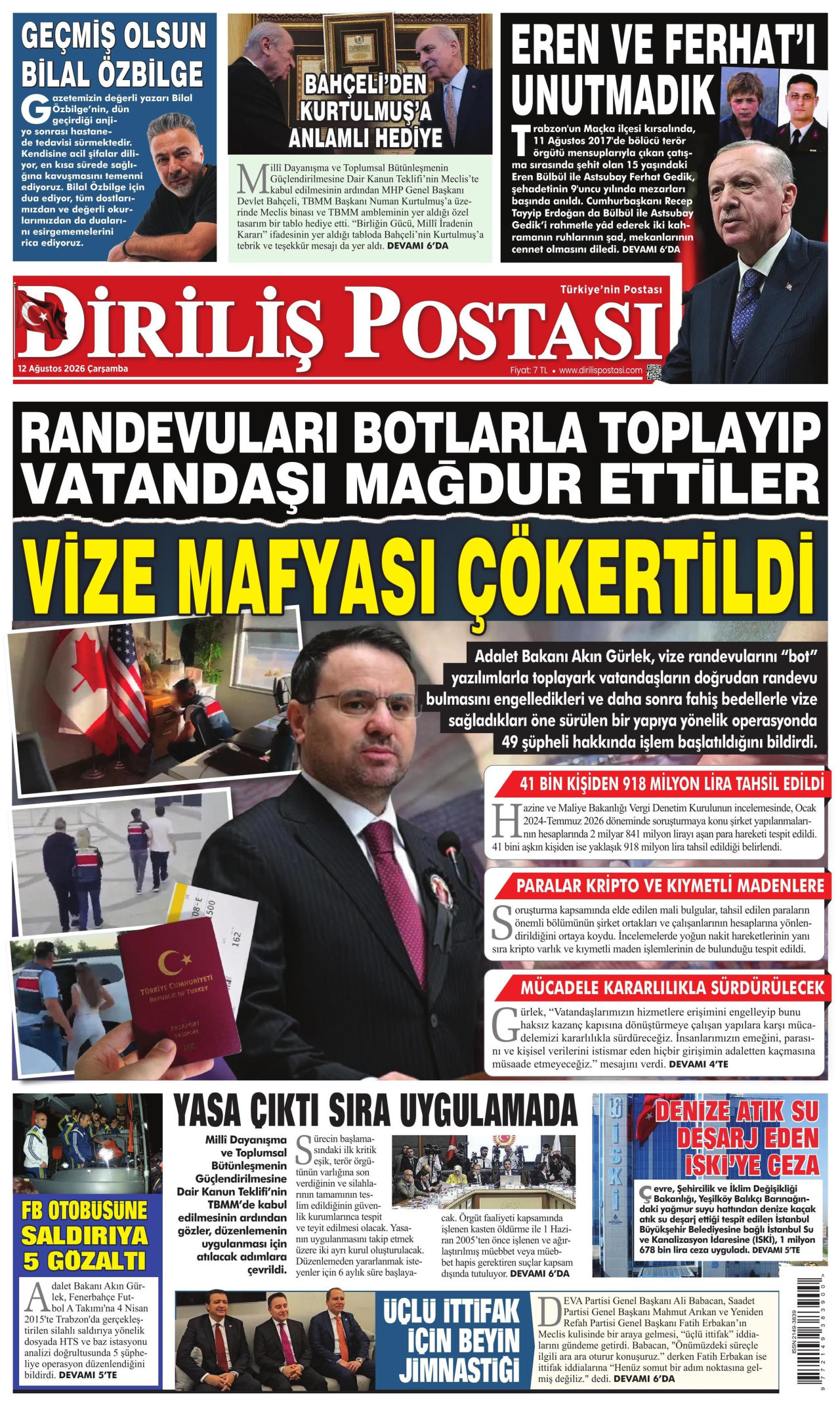 Diriliş Postası Manşet