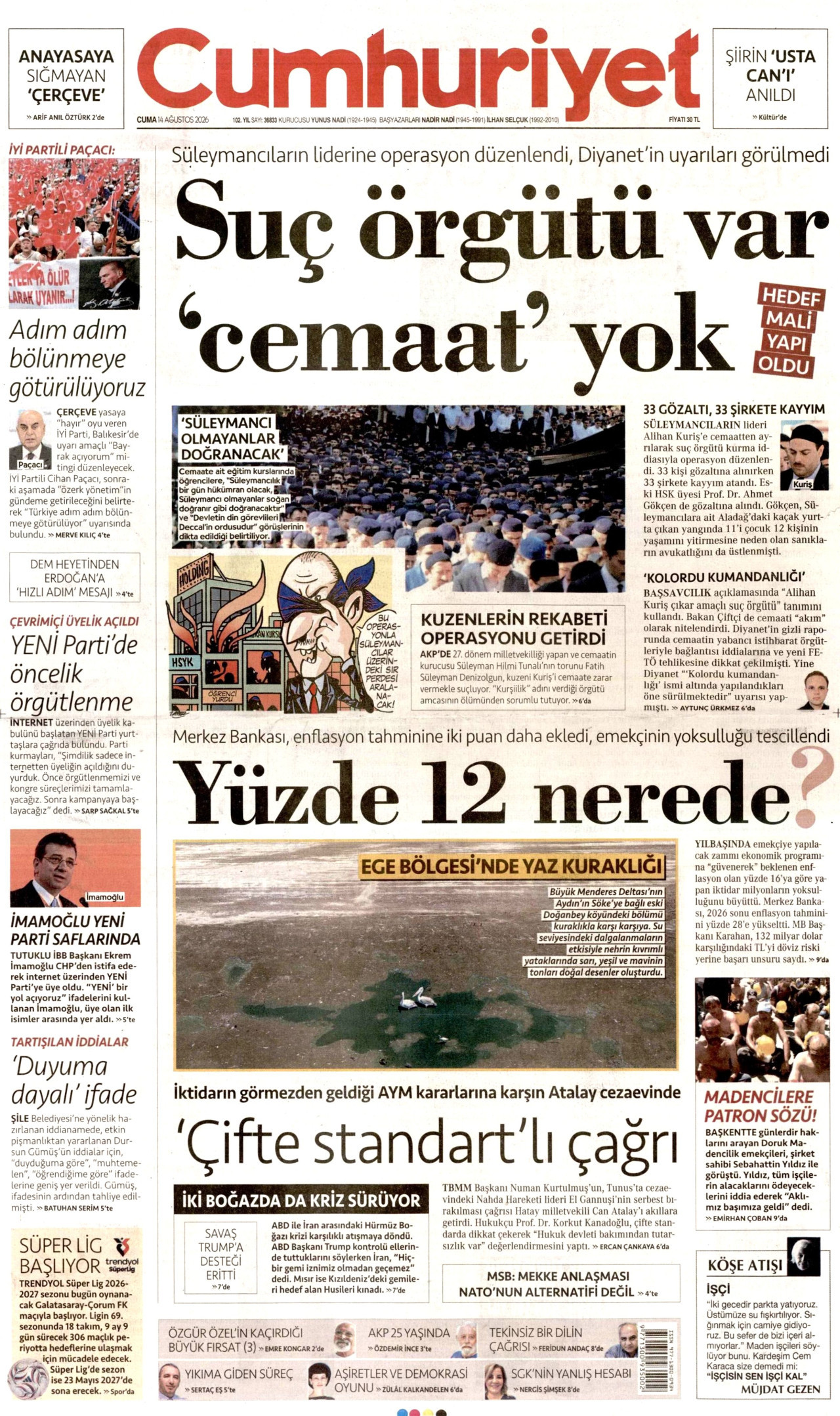 Cumhuriyet Manşet