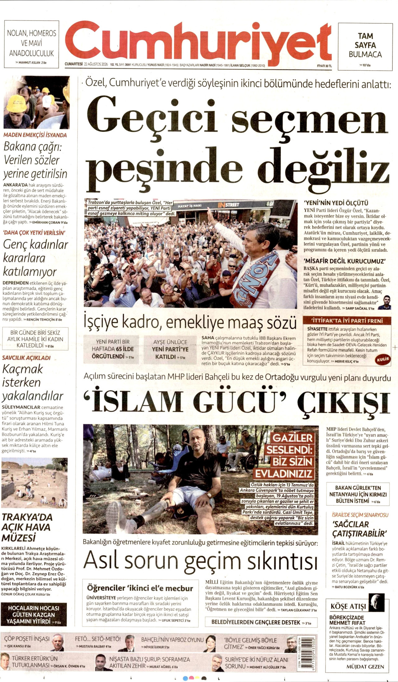 Cumhuriyet Manşet