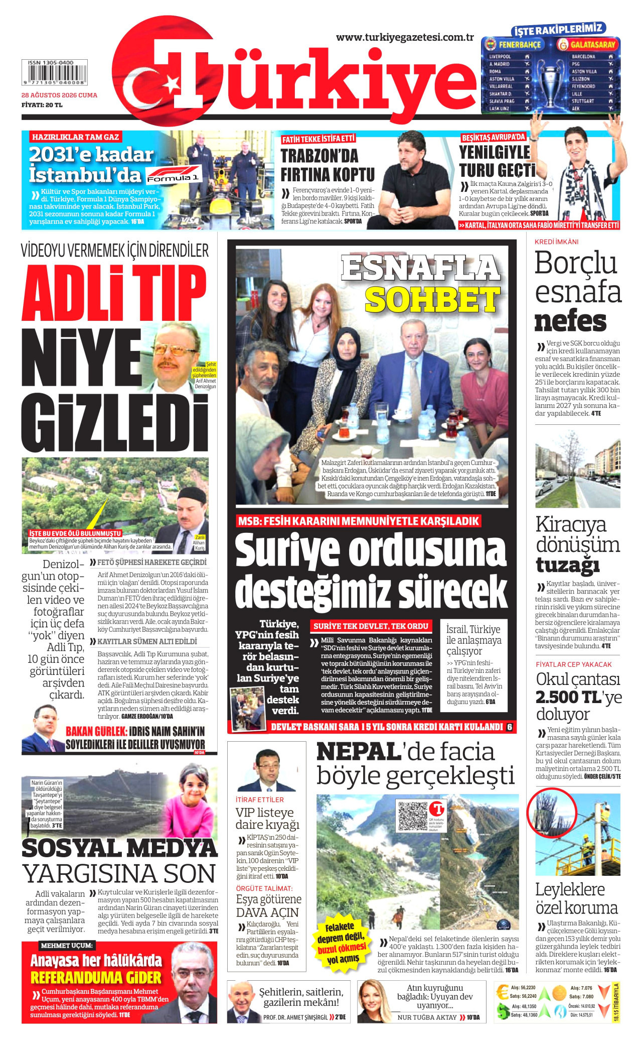 Türkiye Gazetesi Manşet