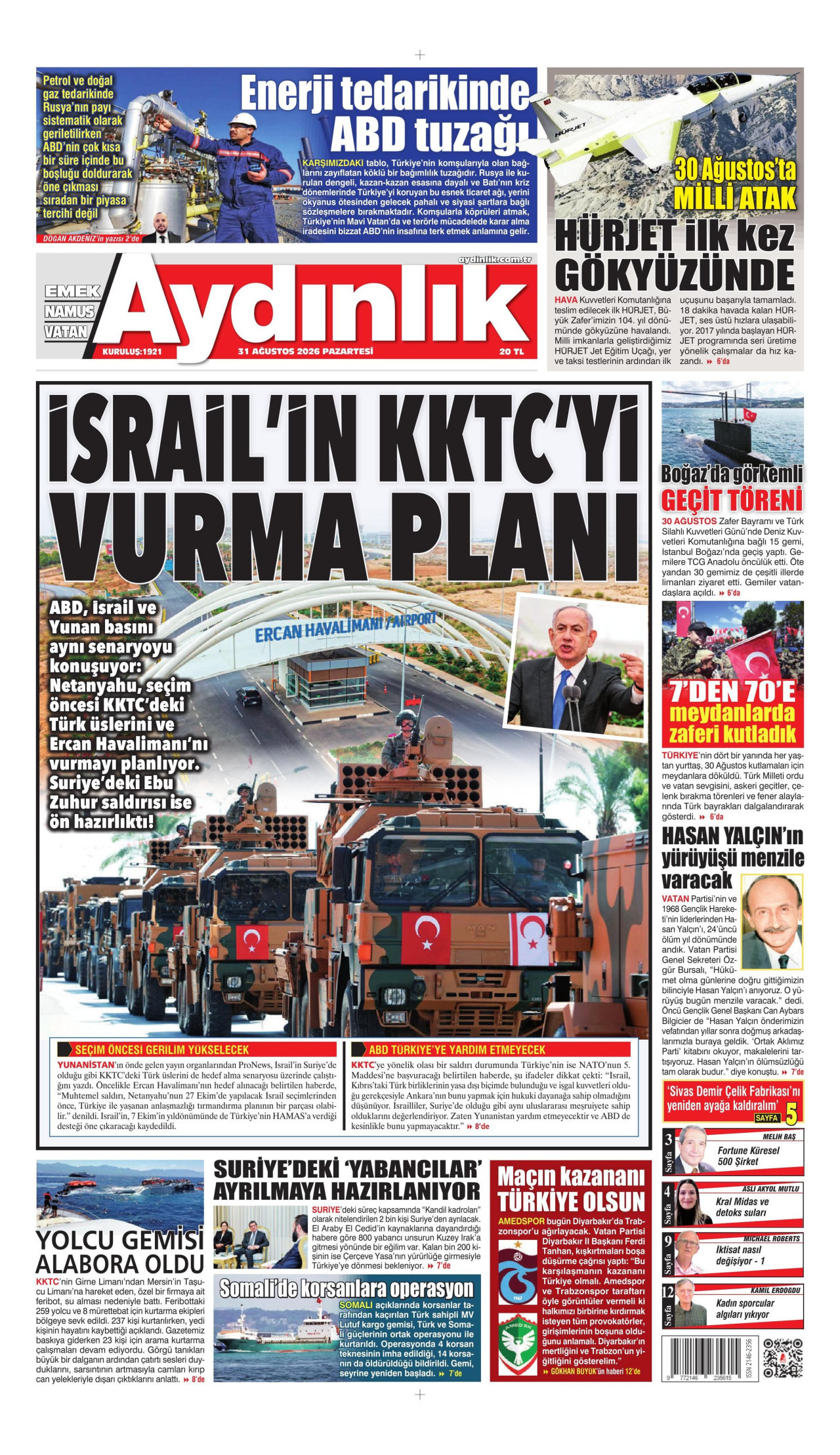 Aydınlık Gazetesi Manşet