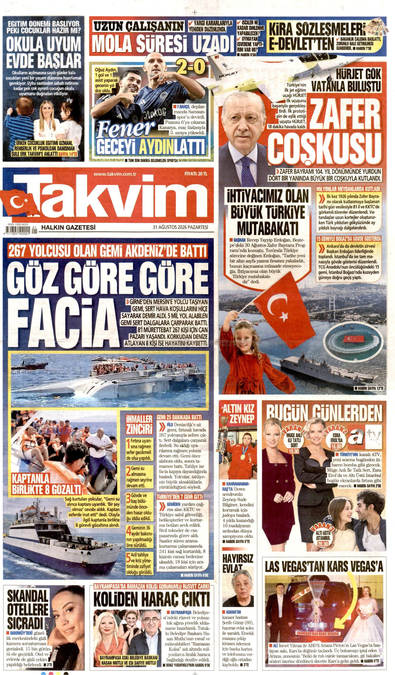 Takvim Manşet