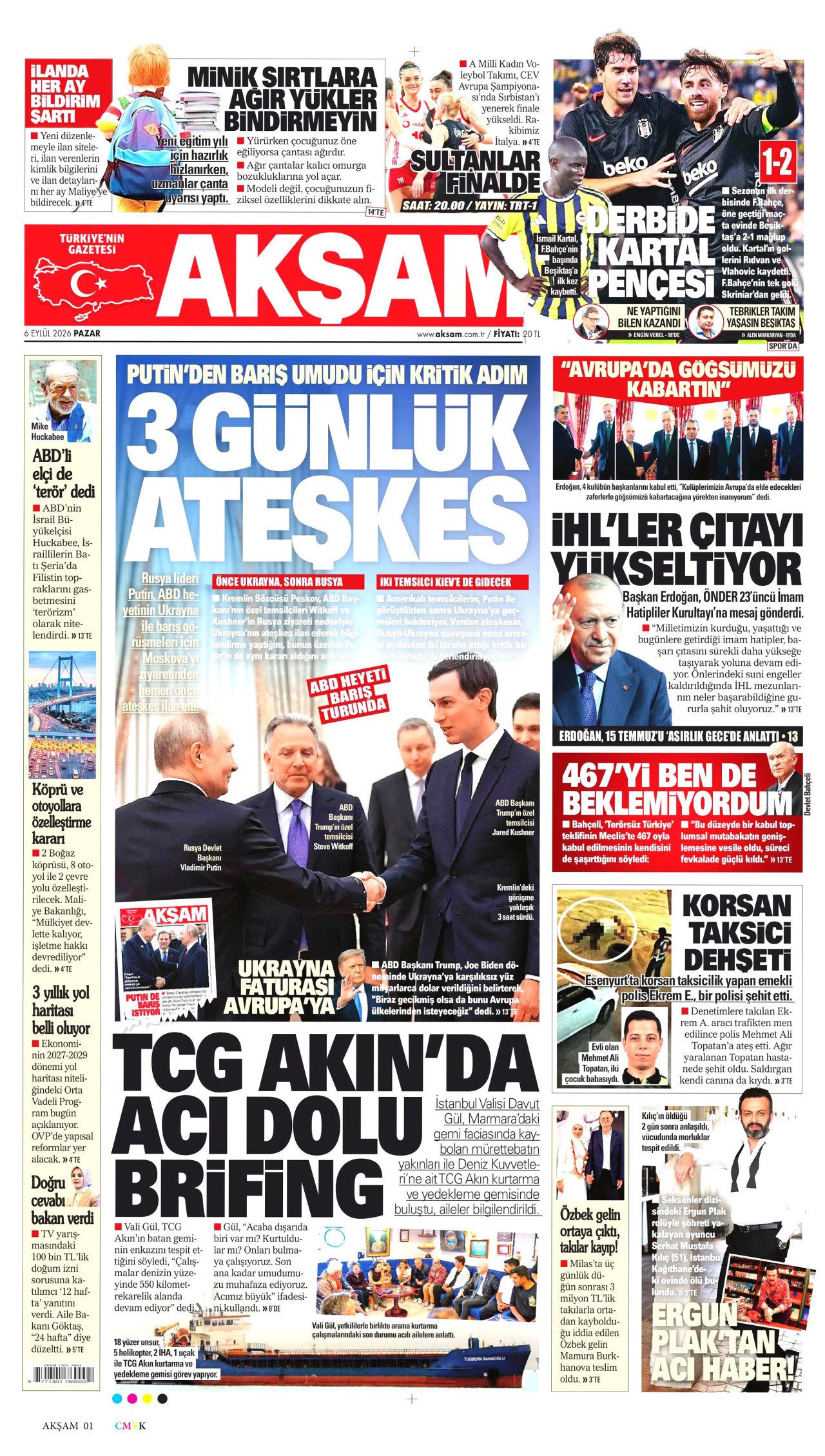 Akşam Manşet