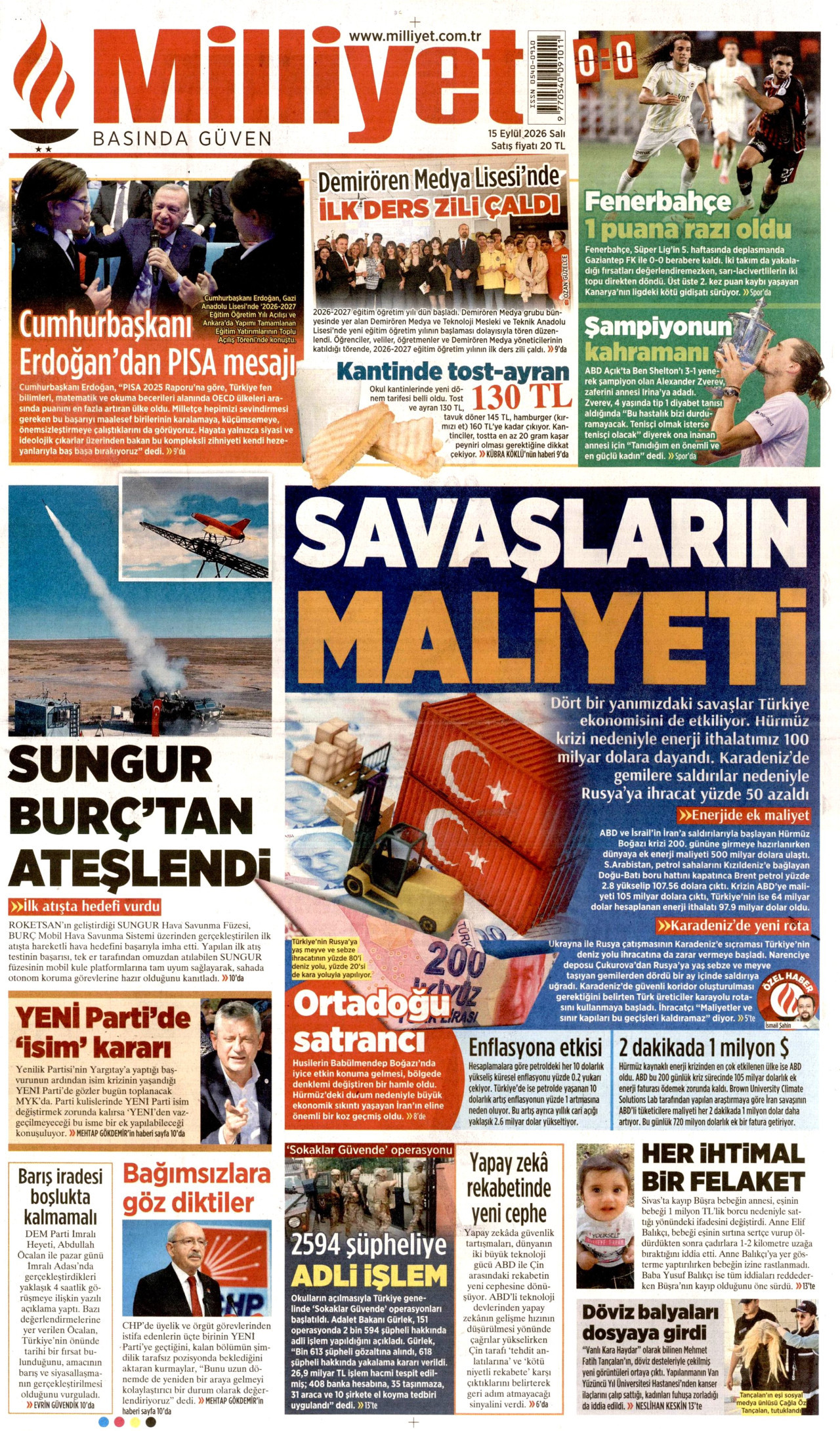 Milliyet Manşet