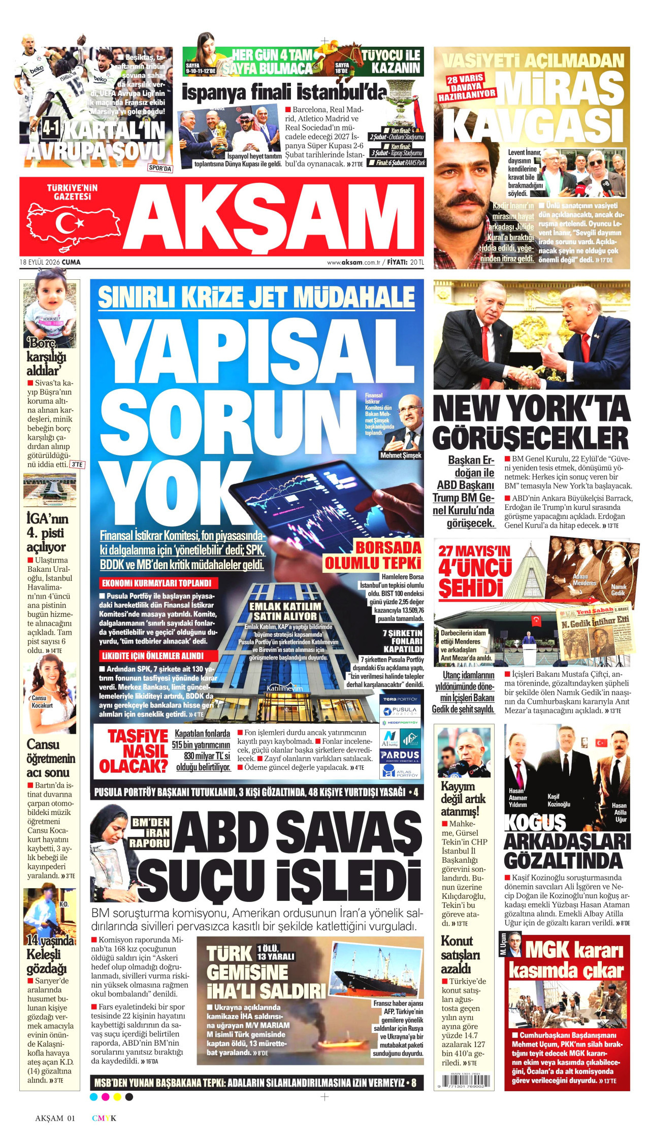 Akşam Manşet