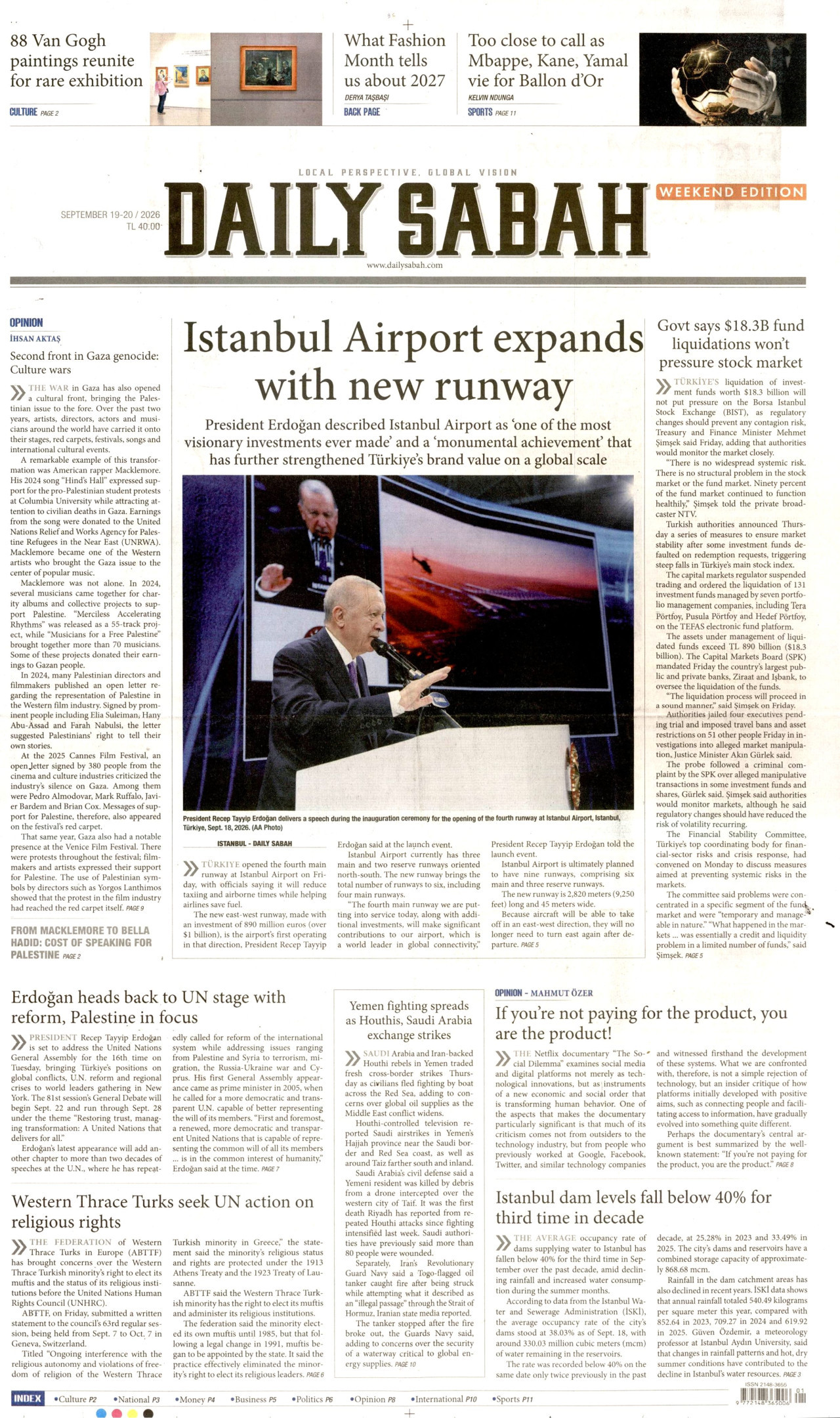 Daily Sabah Manşet